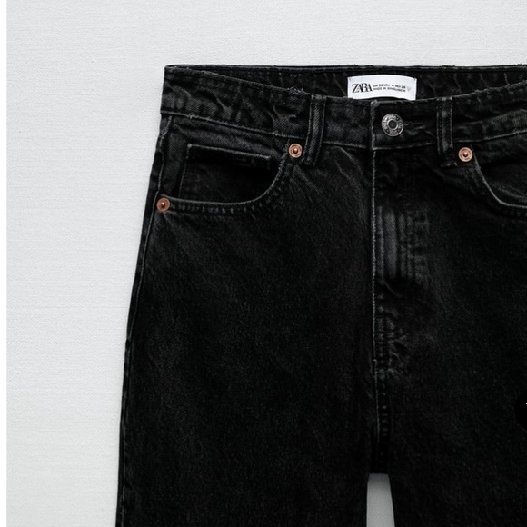 Zara black Mom jeans - Picture 3 of 8